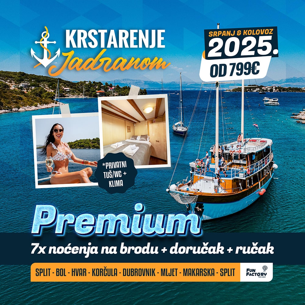 Krstarenje Jadranom 2025. | Premium